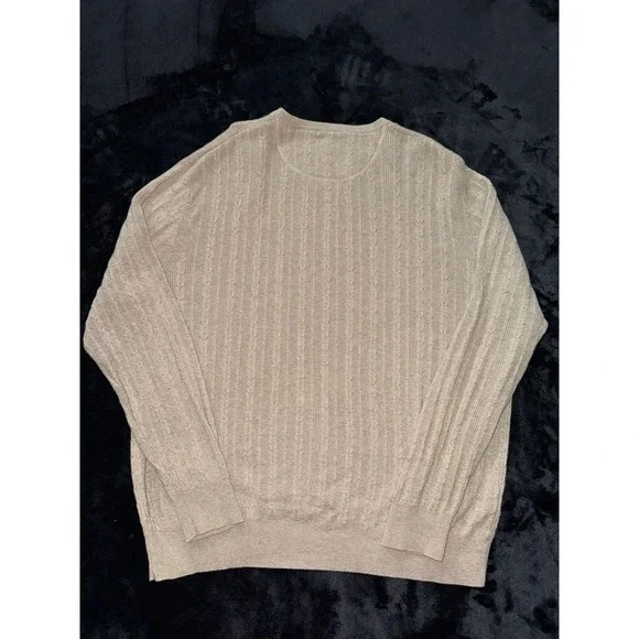 Pendleton Sweater Beige‎ Woolen Mills Oversized Mens Pullover Size M - Picture 4 of 7